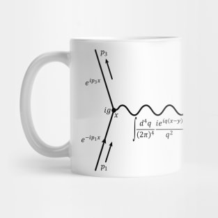 Feynman Diagram, quantum field theory and particle physics Mug